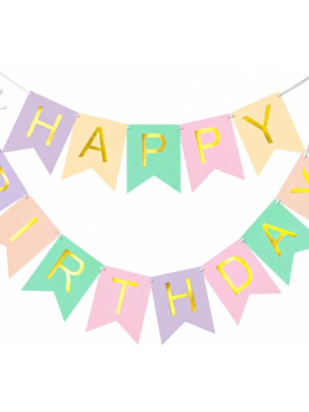 Happy Birthday Banner Party Signs 13 Pcs